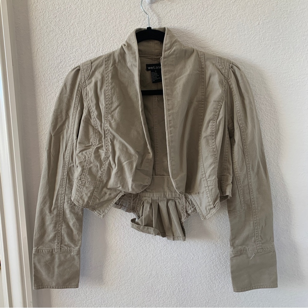 Vintage Wet Seal cropped waistcoat jacket
